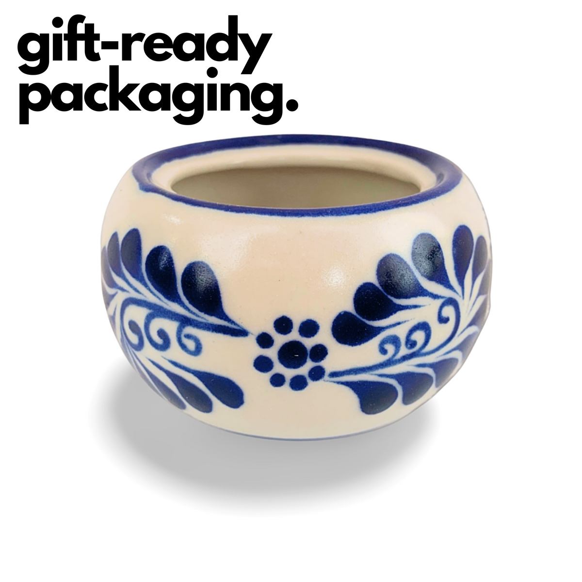 Hand-painted Talavera ceramic sugar bowl, offering a touch of authentic Mexican craftsmanship and versatile use for sugar, tea, or spices.