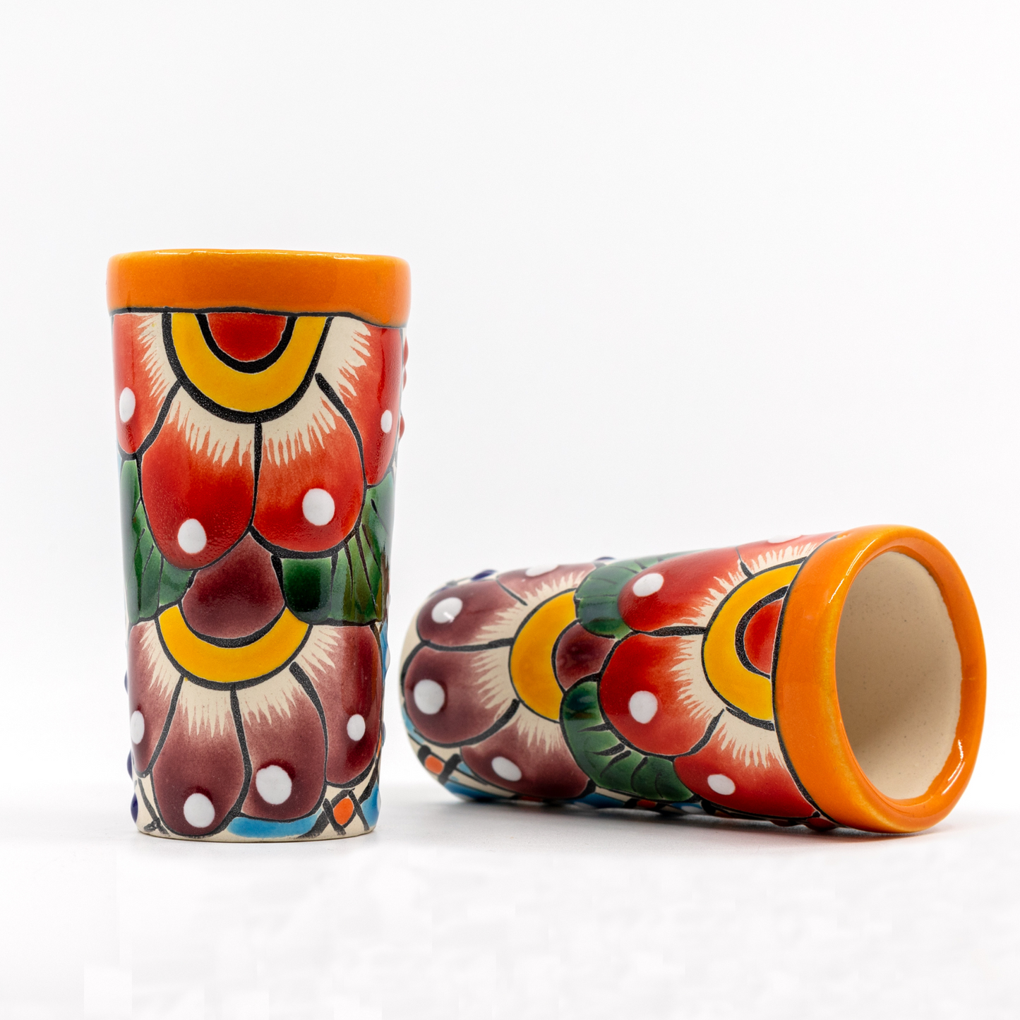 Colorful Mexican Shot Glasses Set of 2