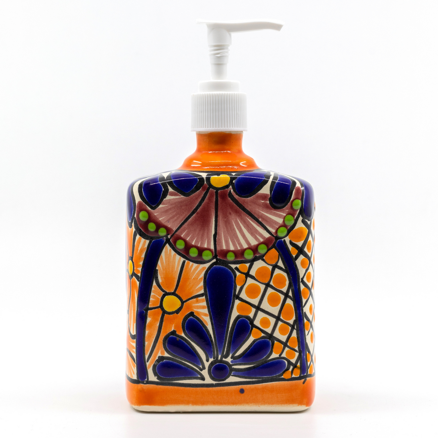 Colorful Mexican Soap Dispenser Jabonero Multicolor