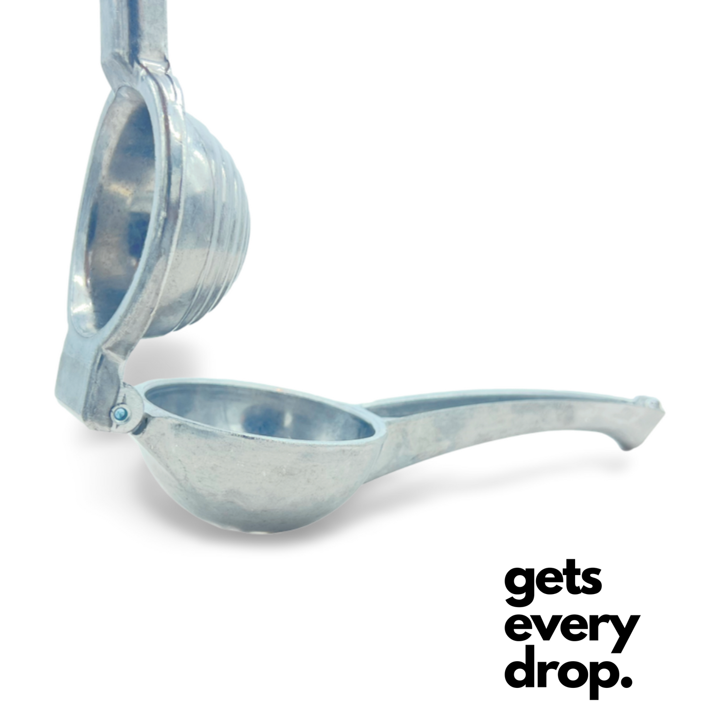 Authentic Mexican Lemon Squeezer, heavy-duty manual juicer, easy-to-use with vintage Mexican style, crafted from premium aluminum.