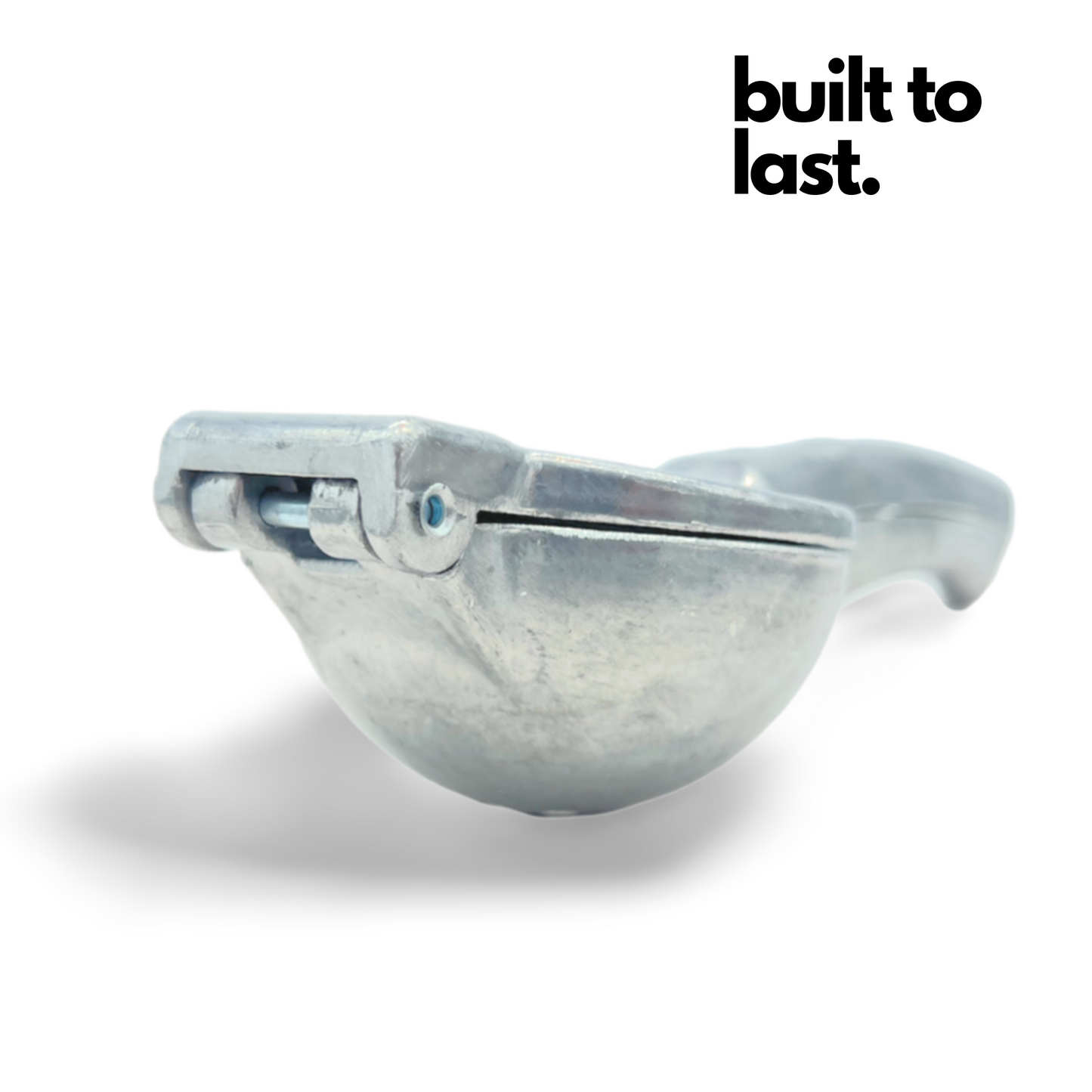 Authentic Mexican Lemon Squeezer, heavy-duty manual juicer, easy-to-use with vintage Mexican style, crafted from premium aluminum.