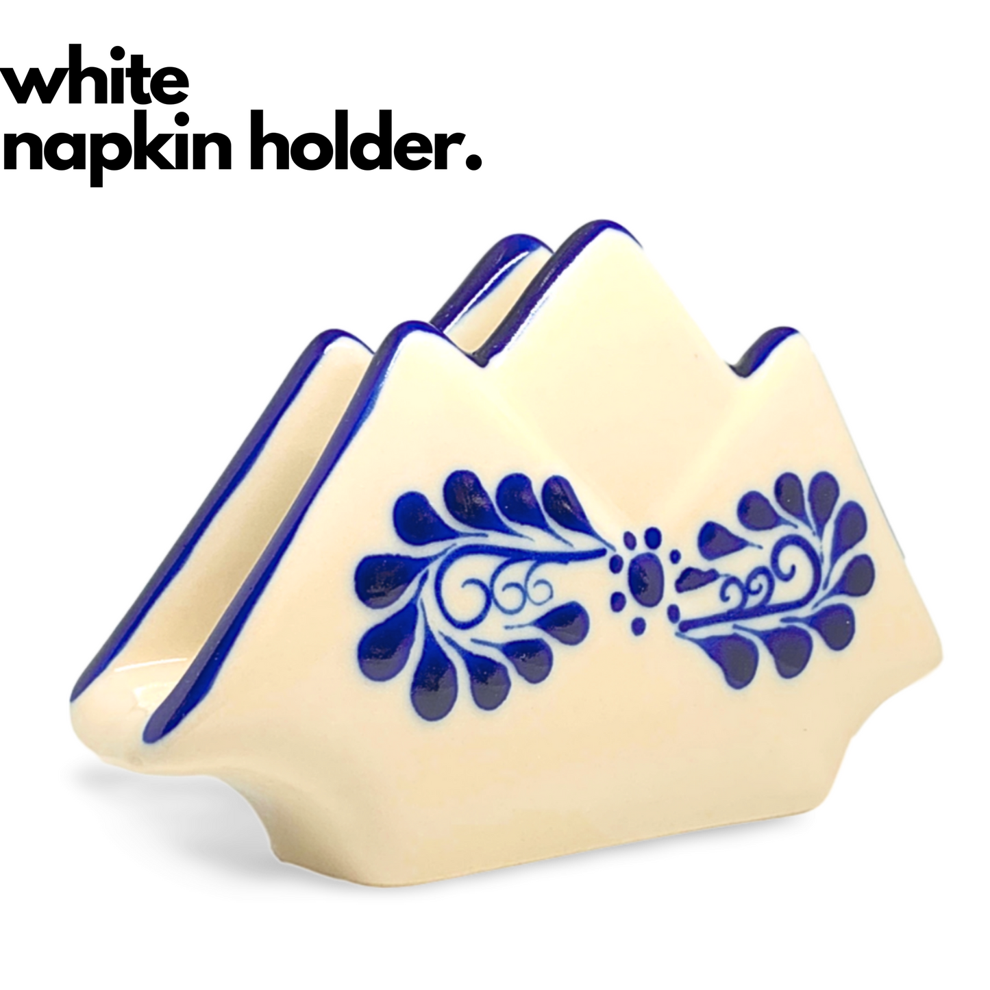 White Napkin Holder