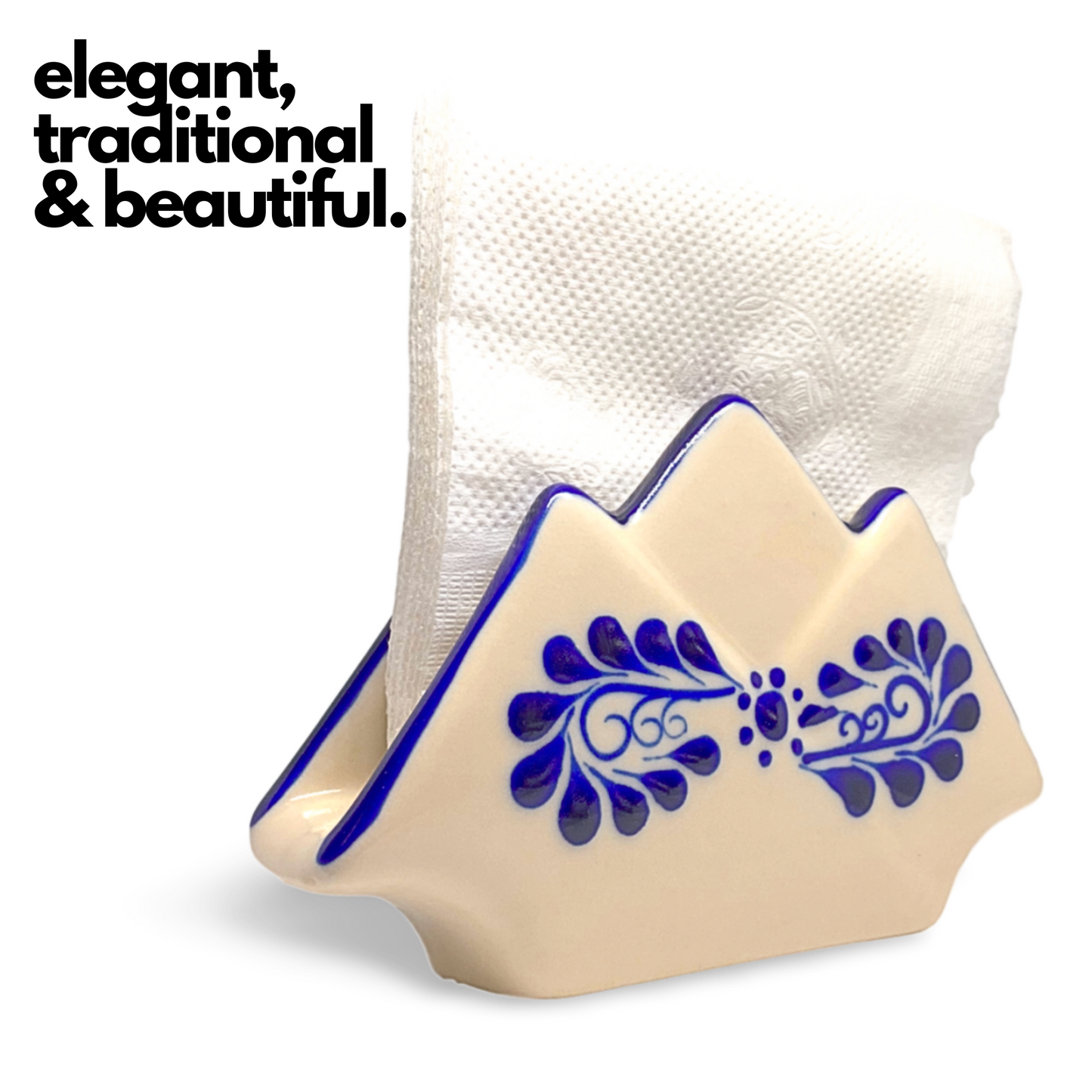 White Napkin Holder