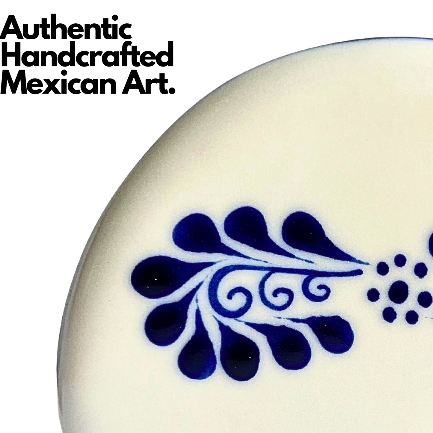 Hand-painted Talavera pottery napkin holder, crafted by top Mexican artisans, adding a lively decorative touch to your kitchen or dining room.