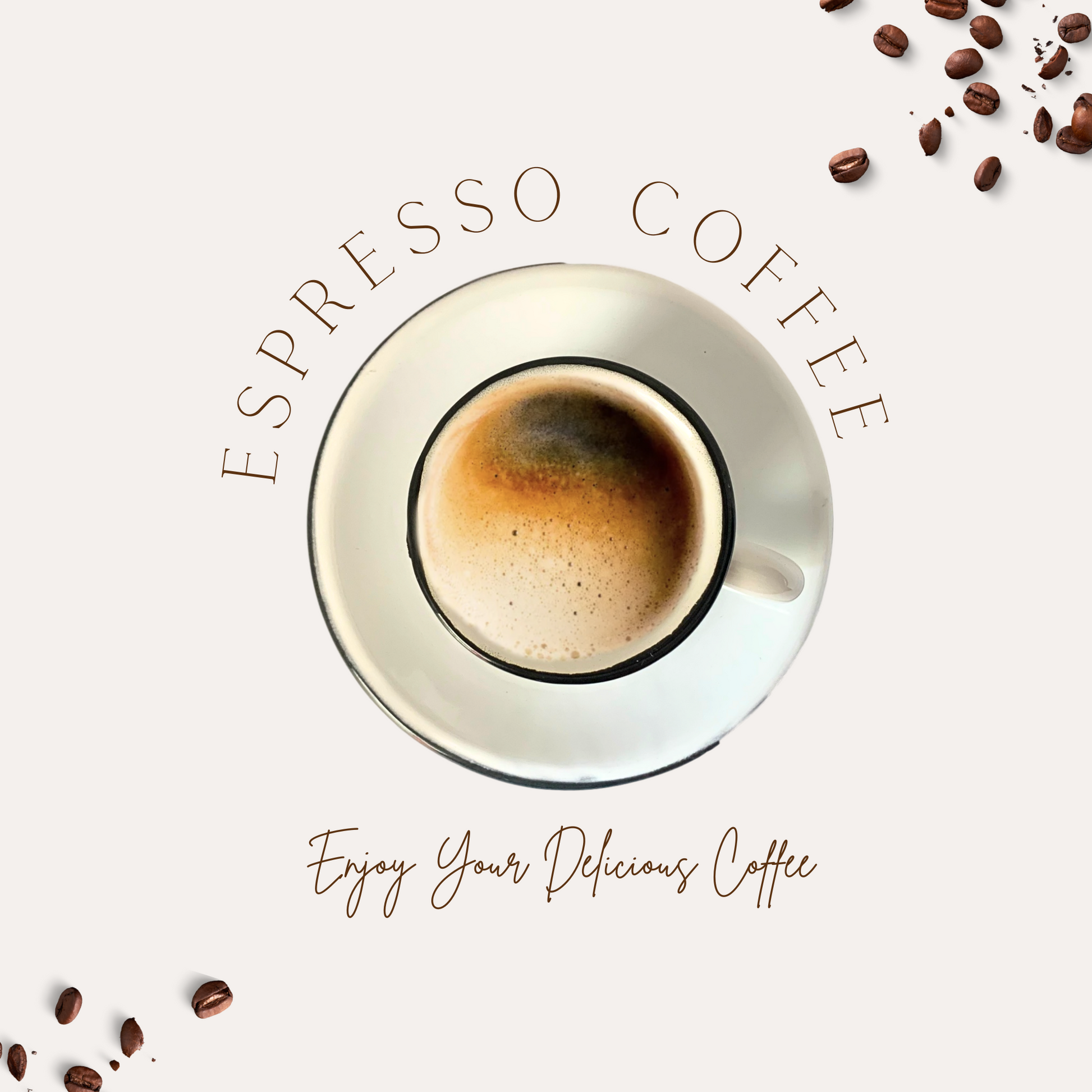 2 oz Mexican White hand-finished enamel espresso cup with 5" saucer. Perfect for a refined morning coffee ritual.
