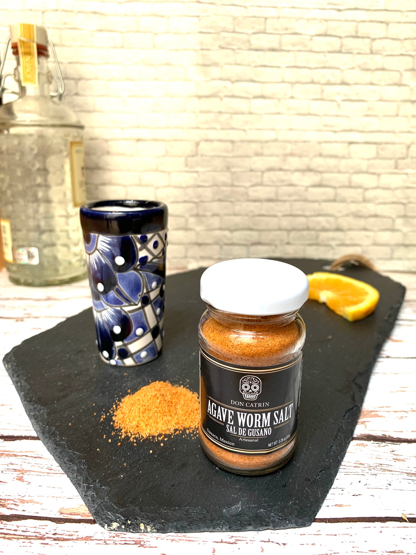 Blue and White Mexican Shot Glasses