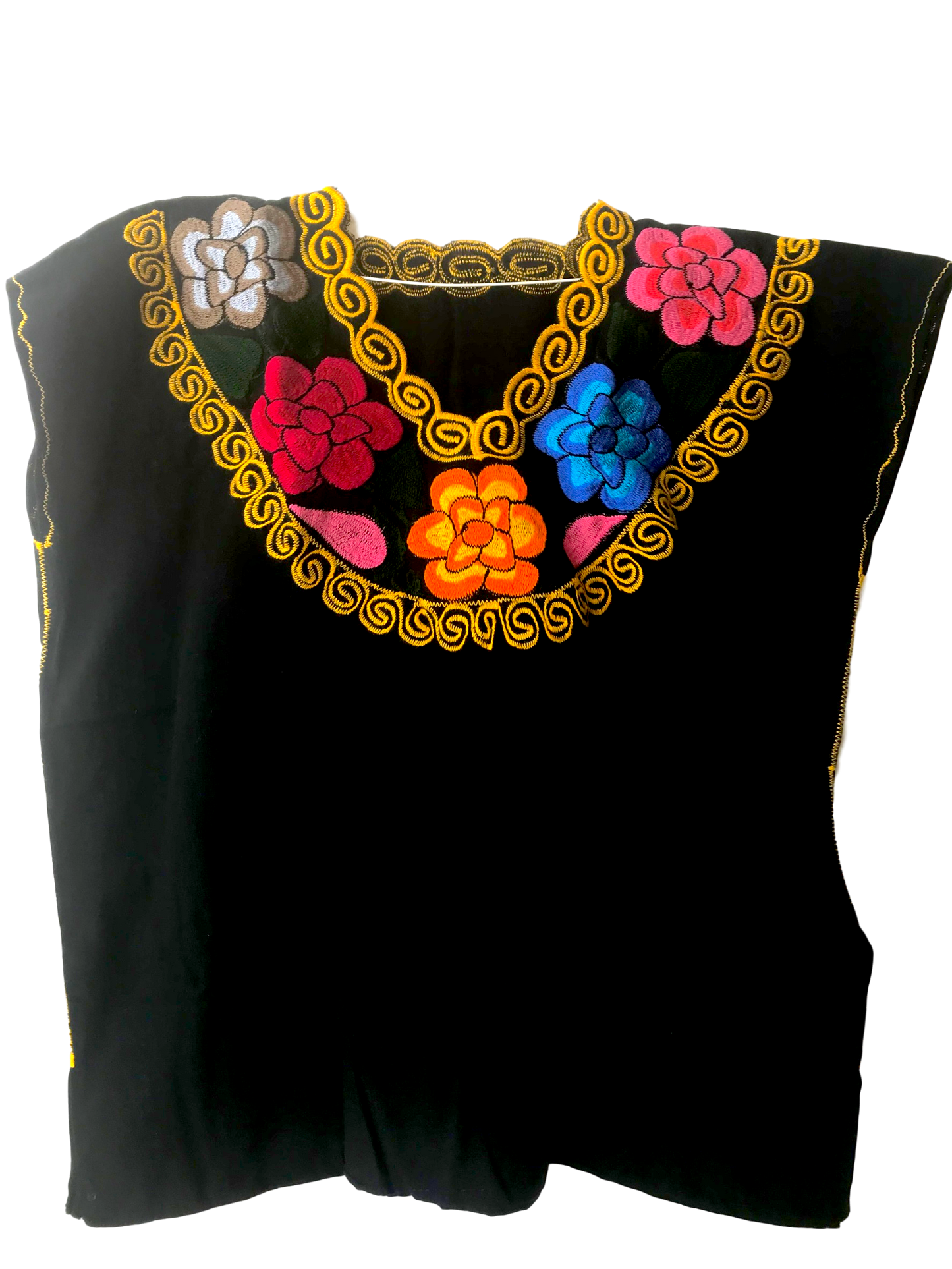 Colorful Mexican Blouse with flowers