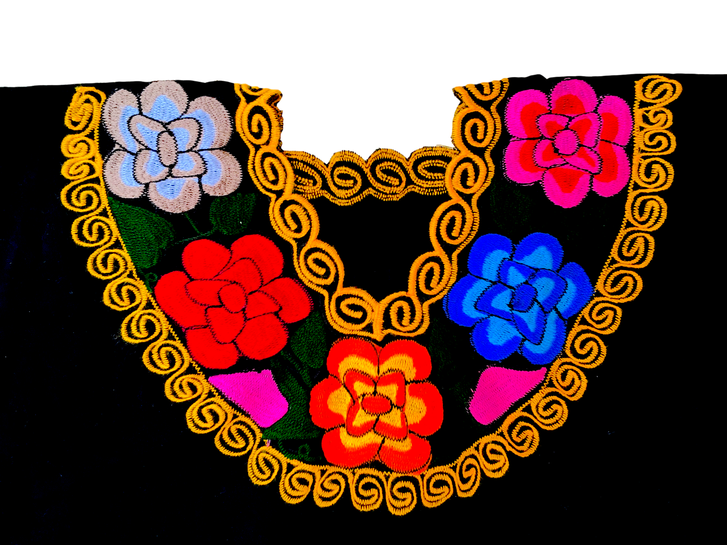 Colorful Mexican Blouse with flowers
