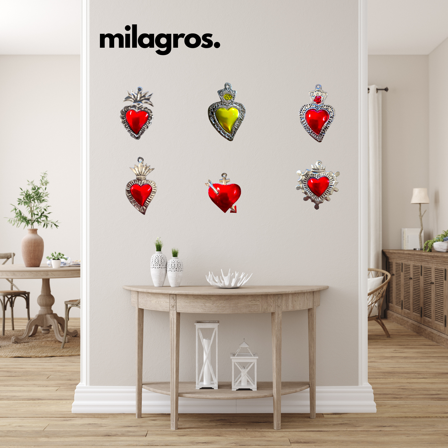 Mexican Milagros Charms - Set of 6
