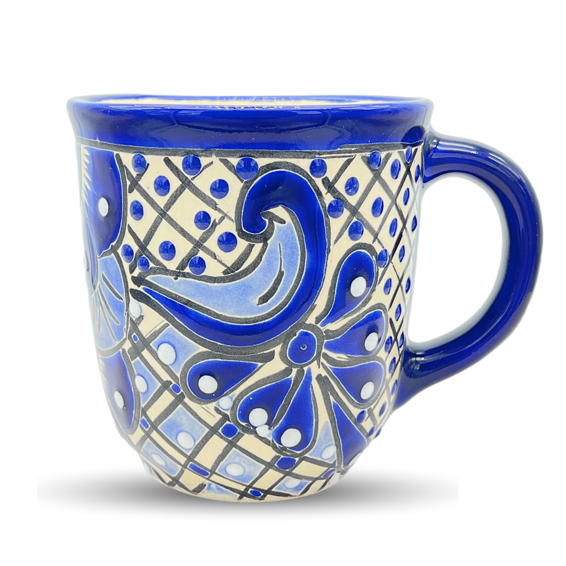 Enjoy your beverage with our Hand-Painted Talavera Coffee Mug. Authentic Mexican decor meets functionality. Perfect gift. Free Shipping!