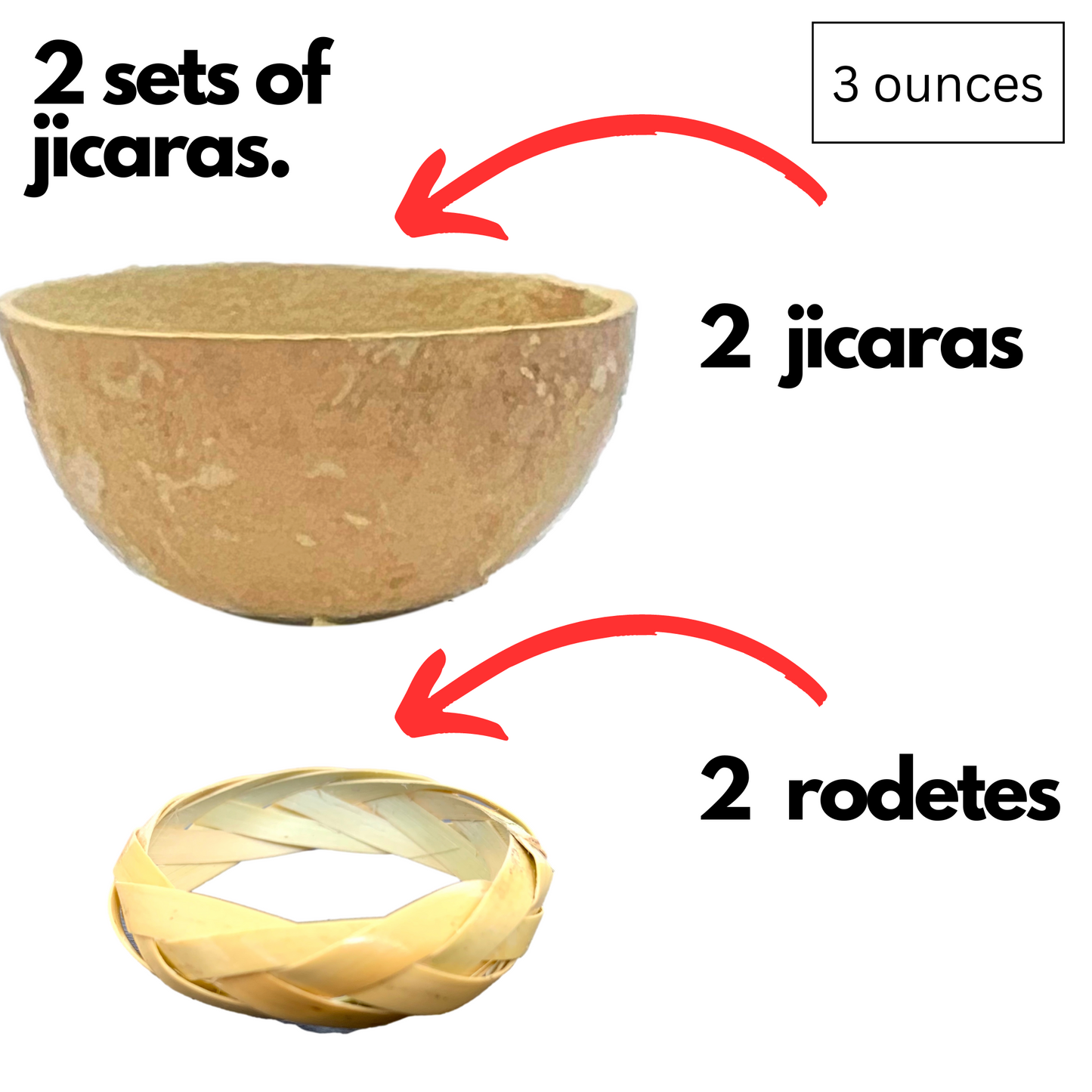 Mexican Mezcal Jicaras Cups 3oz - Set of 2