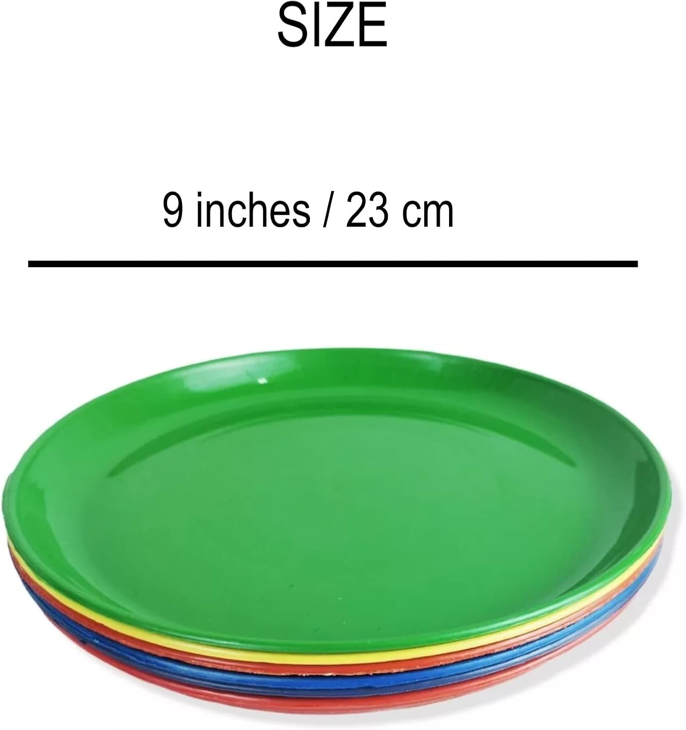 Mexican Taco Plates Set of 12, Plato Taquero — angled view