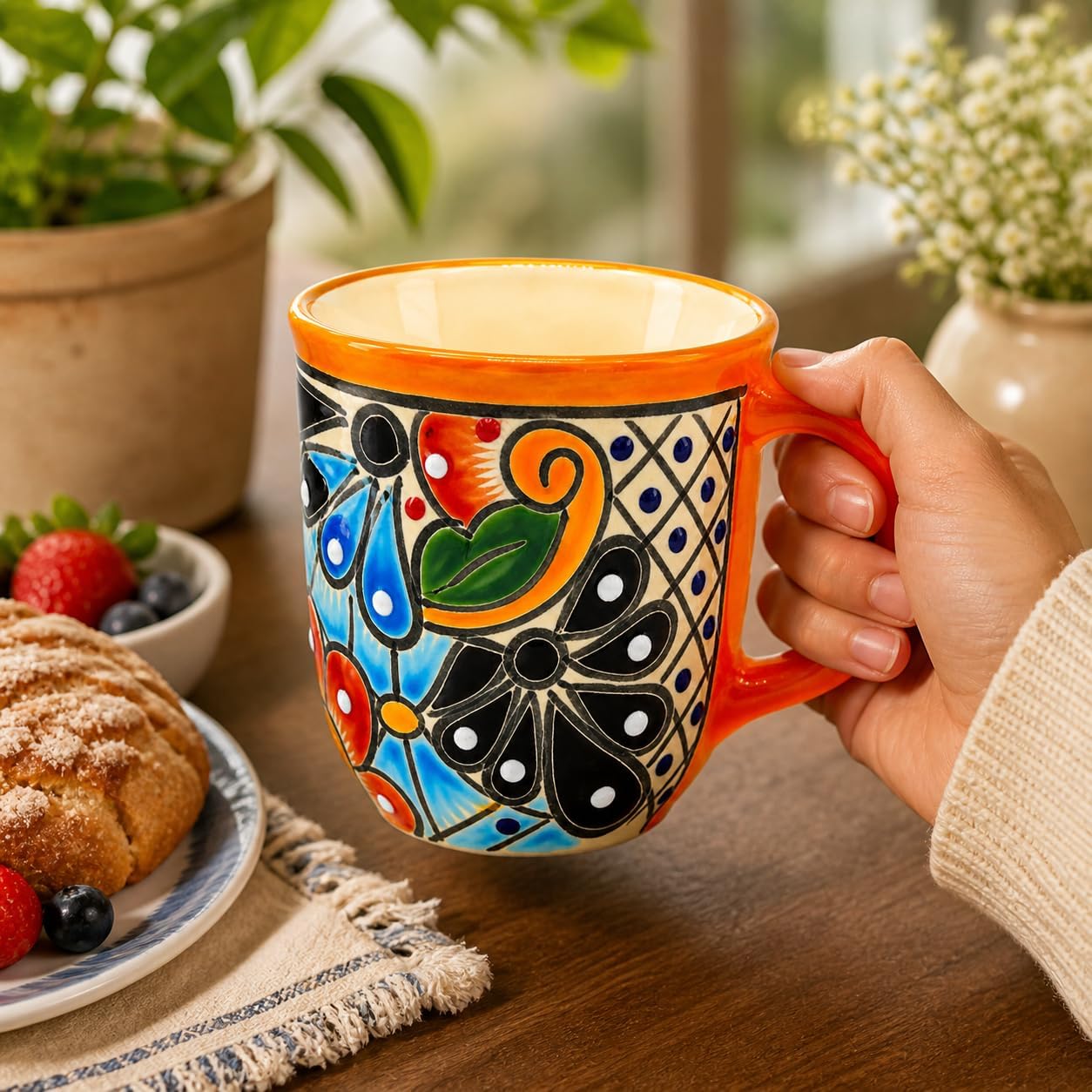 Colorful Mug — angled view