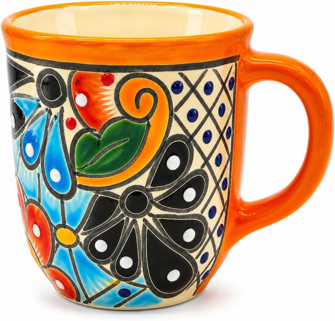 Colorful Mug — shown in use