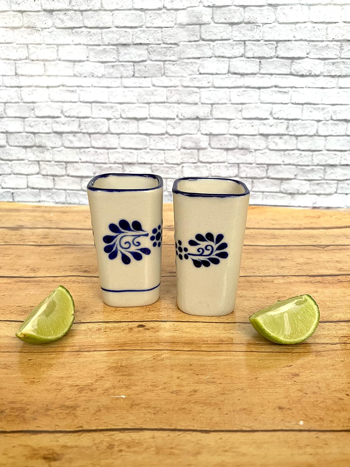 Mexican Square Shot Glasses, Set of 2 — alternate angle