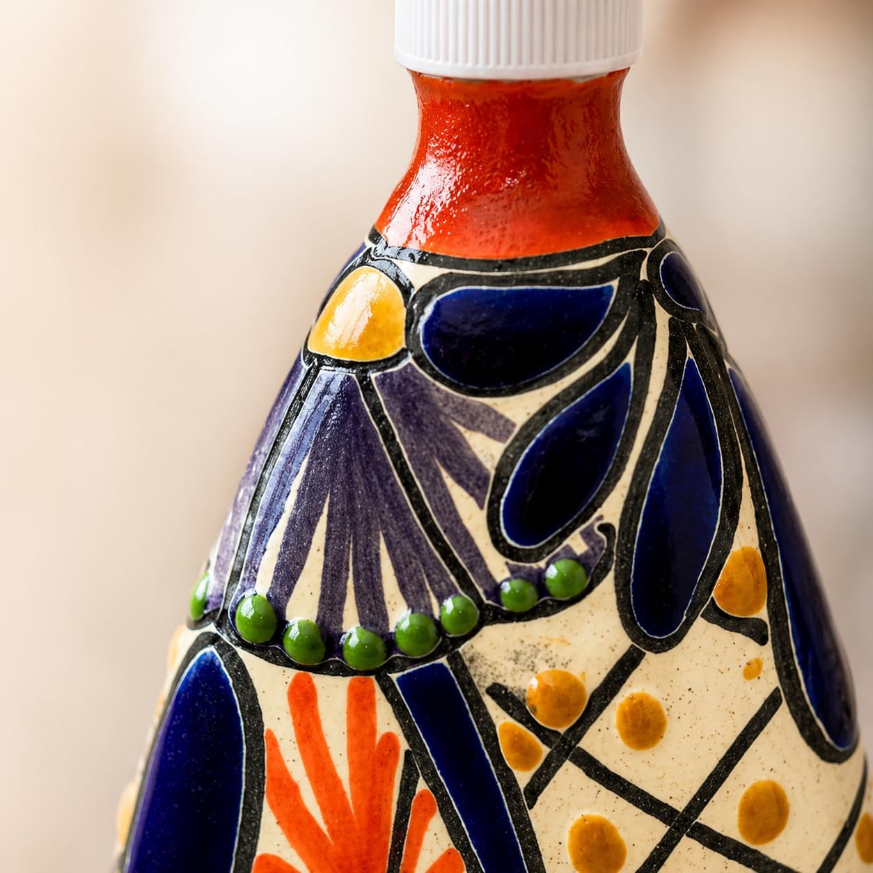 Pyramid Soap Dispenser, Multicolor — top view