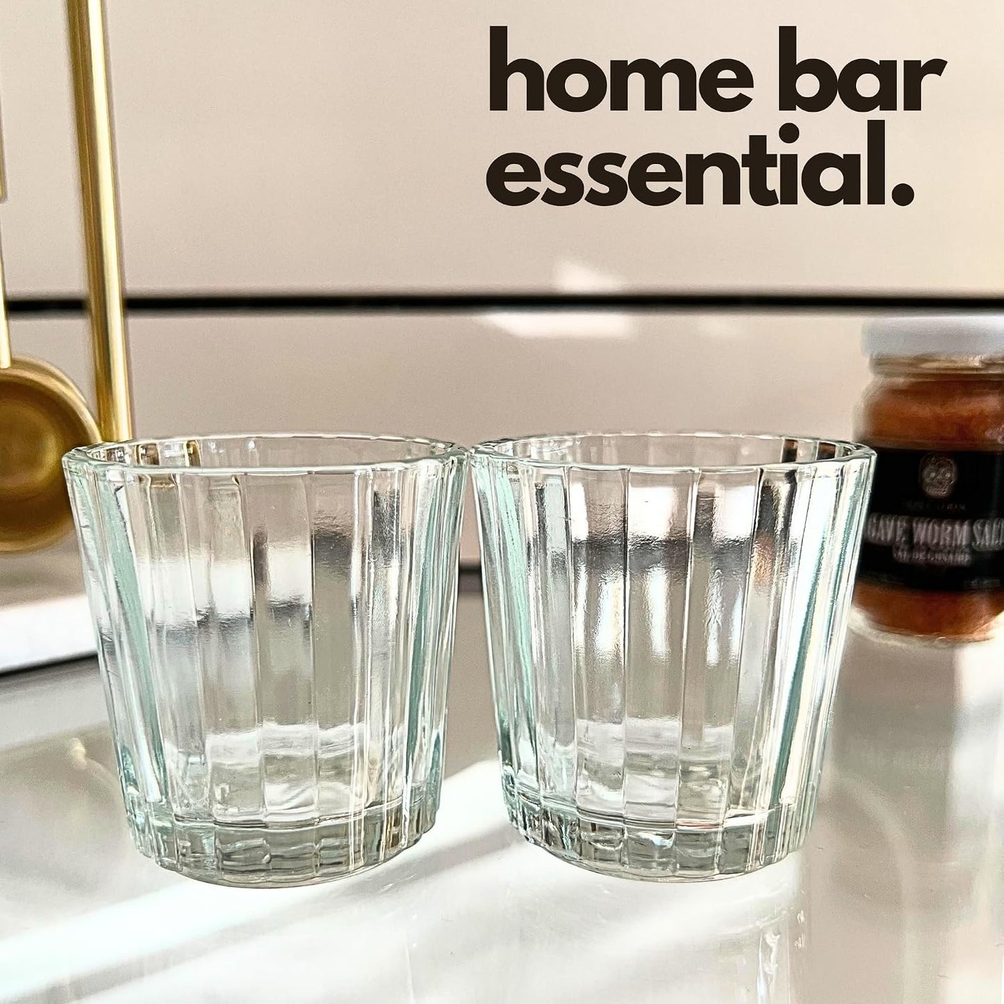 Veladora Mezcal Shot Glasses, Set of 4 — close-up