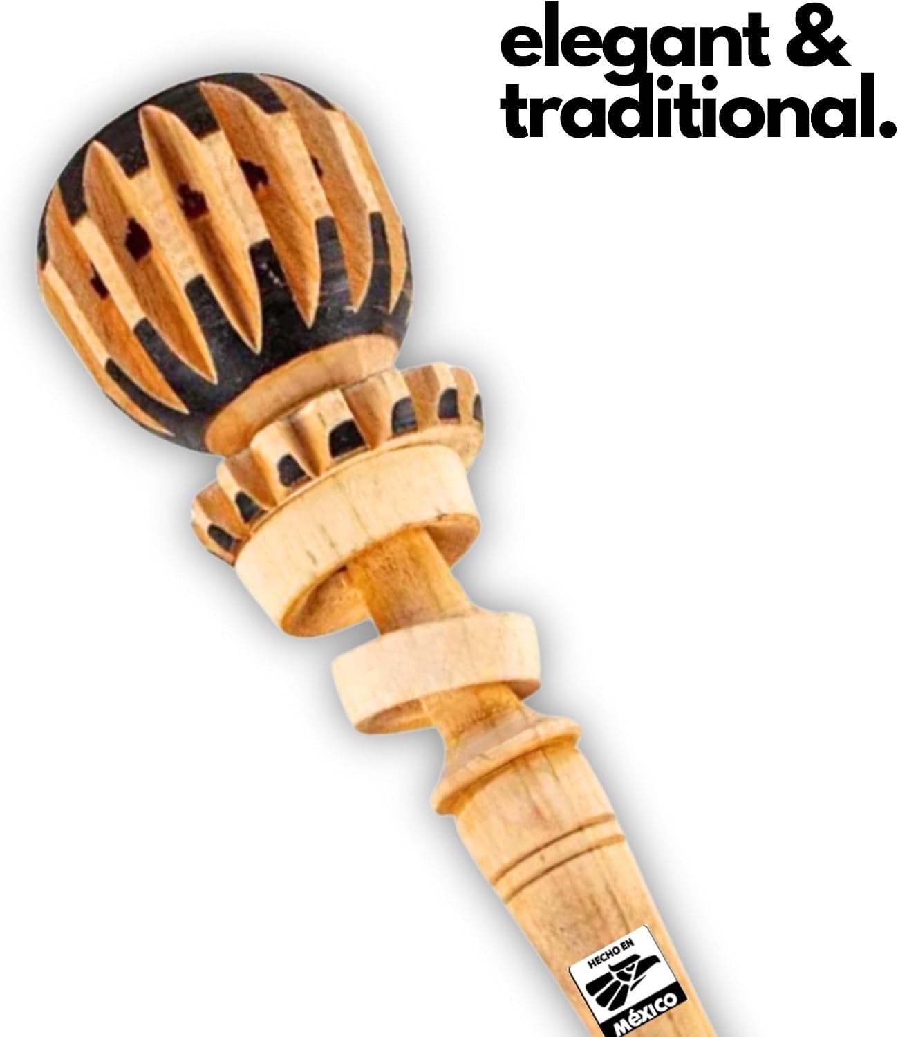 Authentic Mexican Molinillo — top view