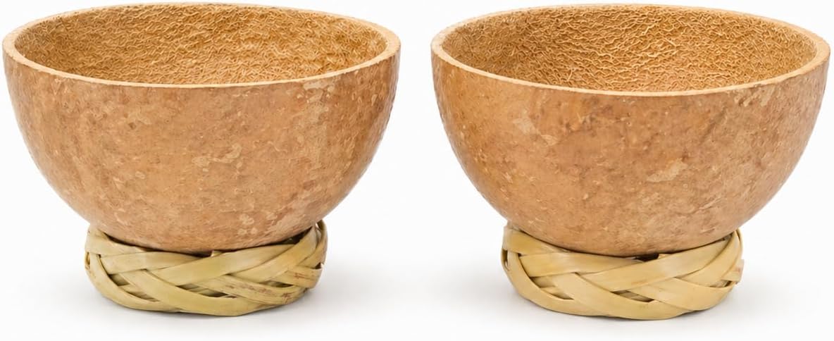 Mexican Mezcal Jicaras Cups 3oz, Set of 2 — detail of the hand-painted pattern