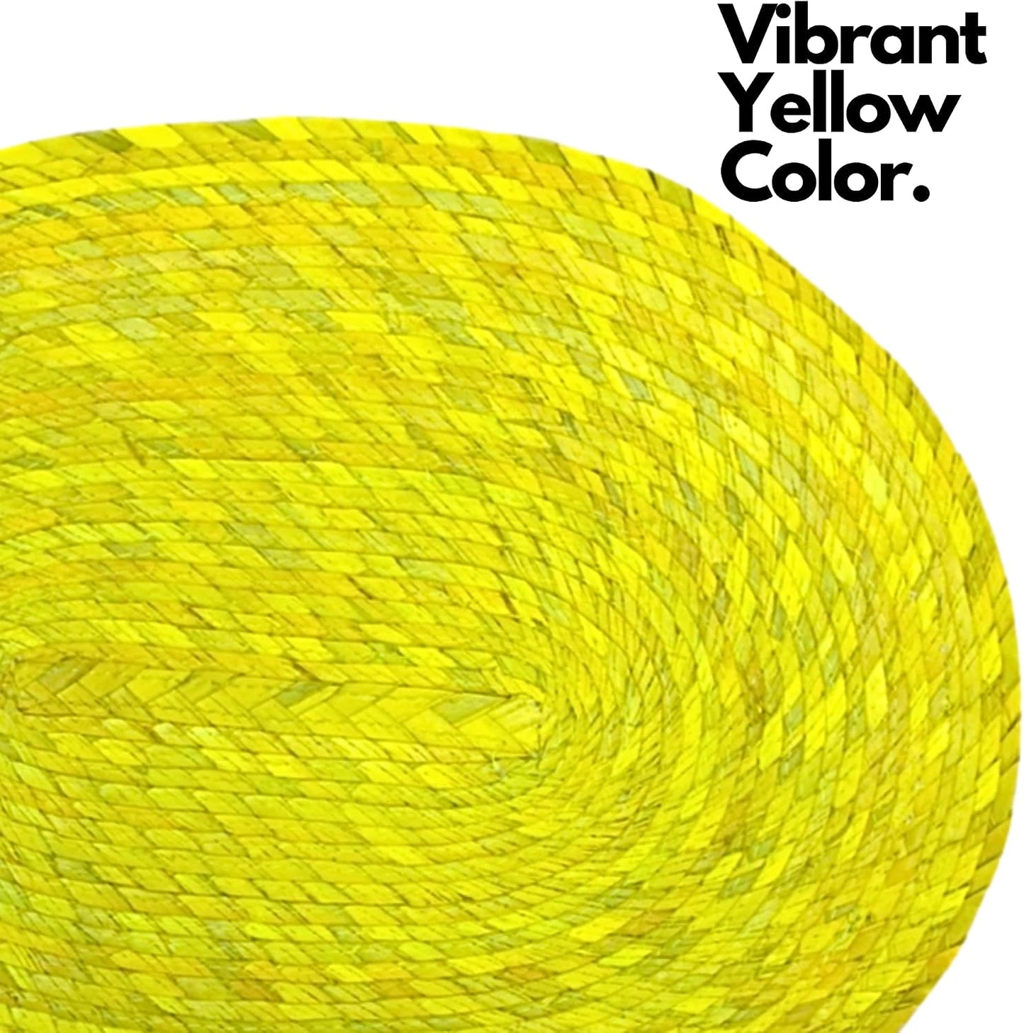 Yellow Placemats, Set of 4 — close-up