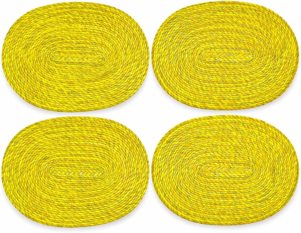 Yellow Placemats, Set of 4 — scale reference