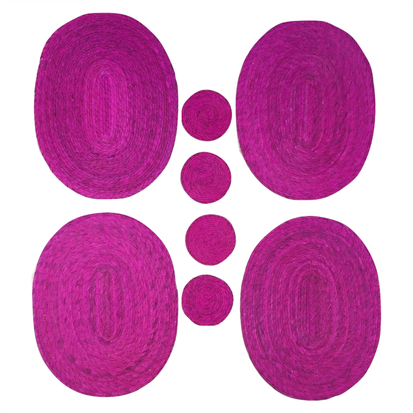 Pink Placemats and Coasters - Set of 4