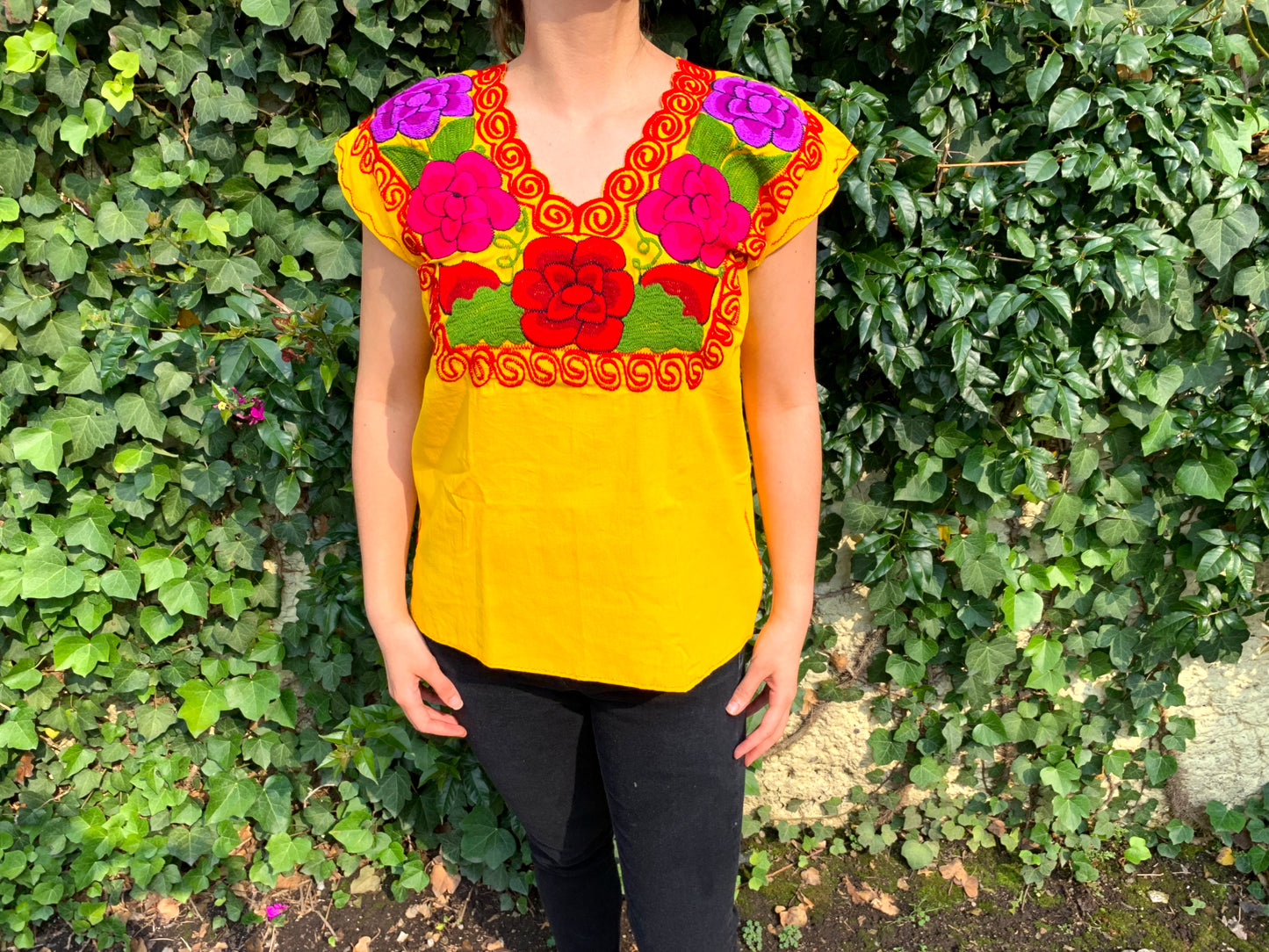 Yellow Mexican Blouse