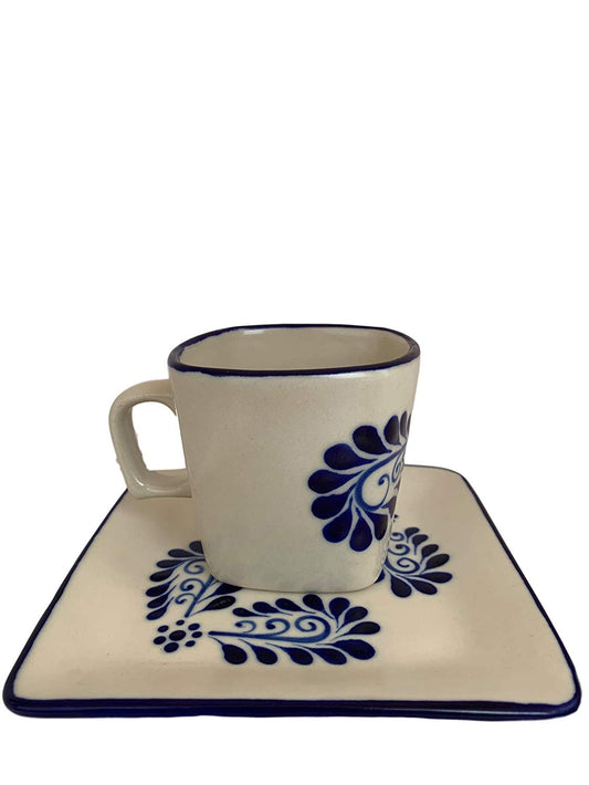 Talavera Ceramic Mug And Saucer
